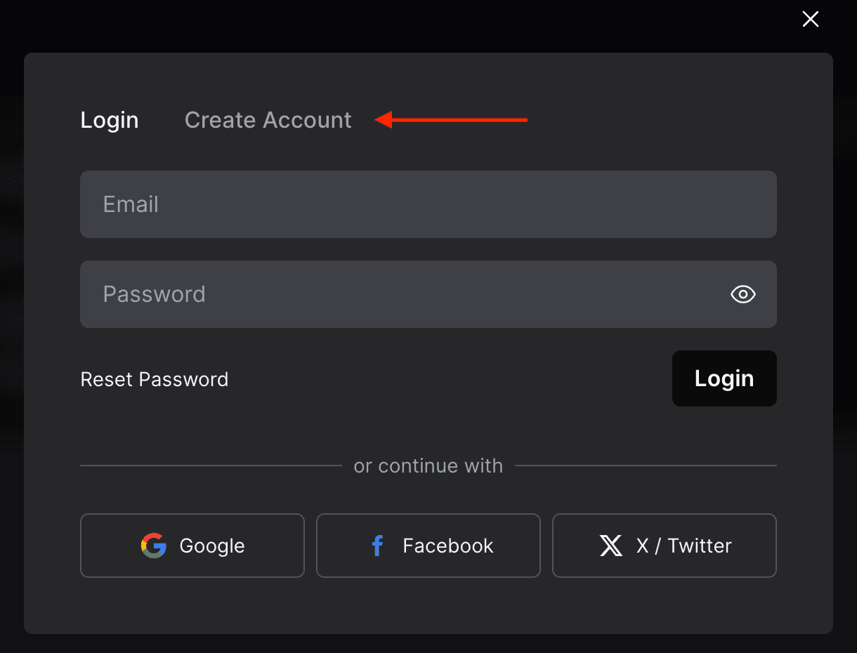 Create Account