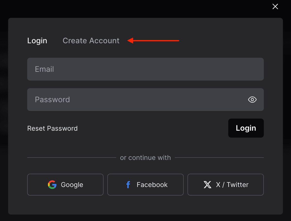 Create Account